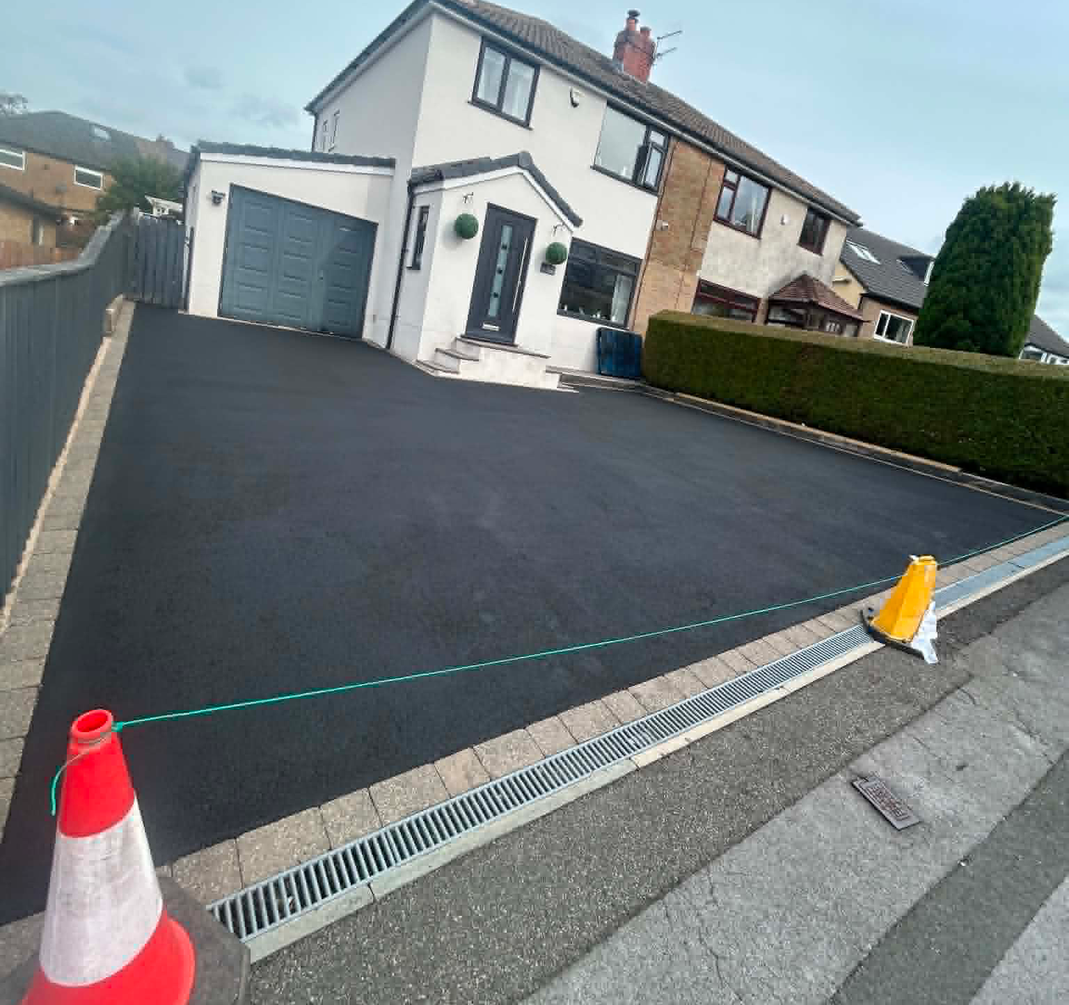 Driveway after cleaning