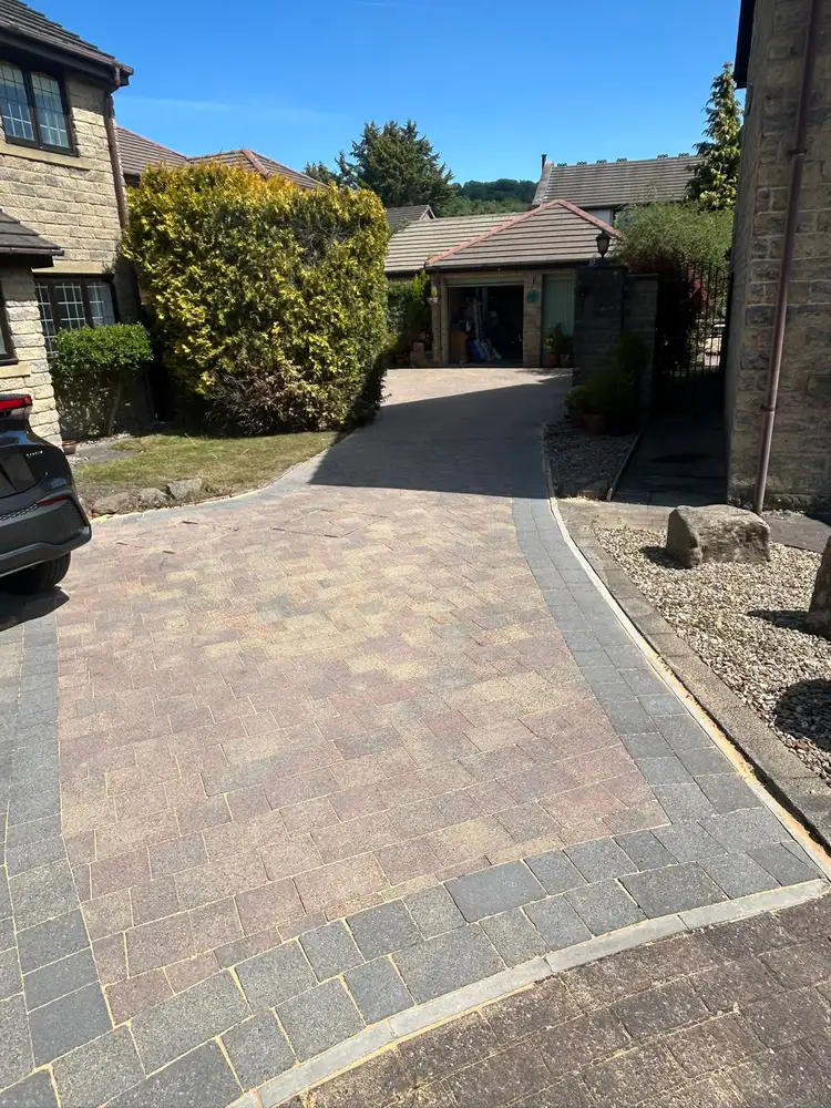 Driveway block paving clean