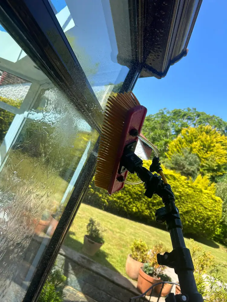 Murphy's Cleaning Services window cleaning brush work
