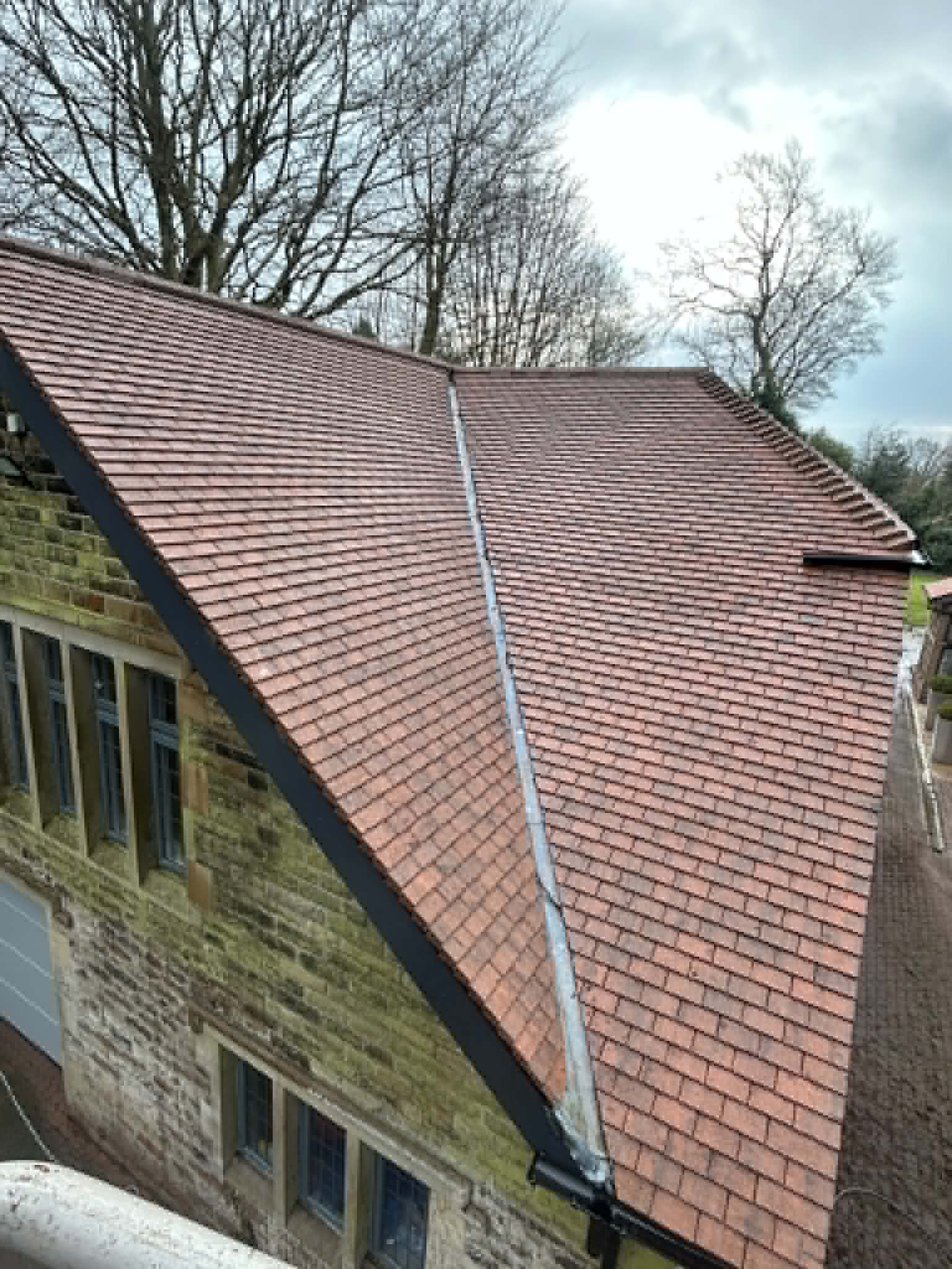 Roof after cleaning